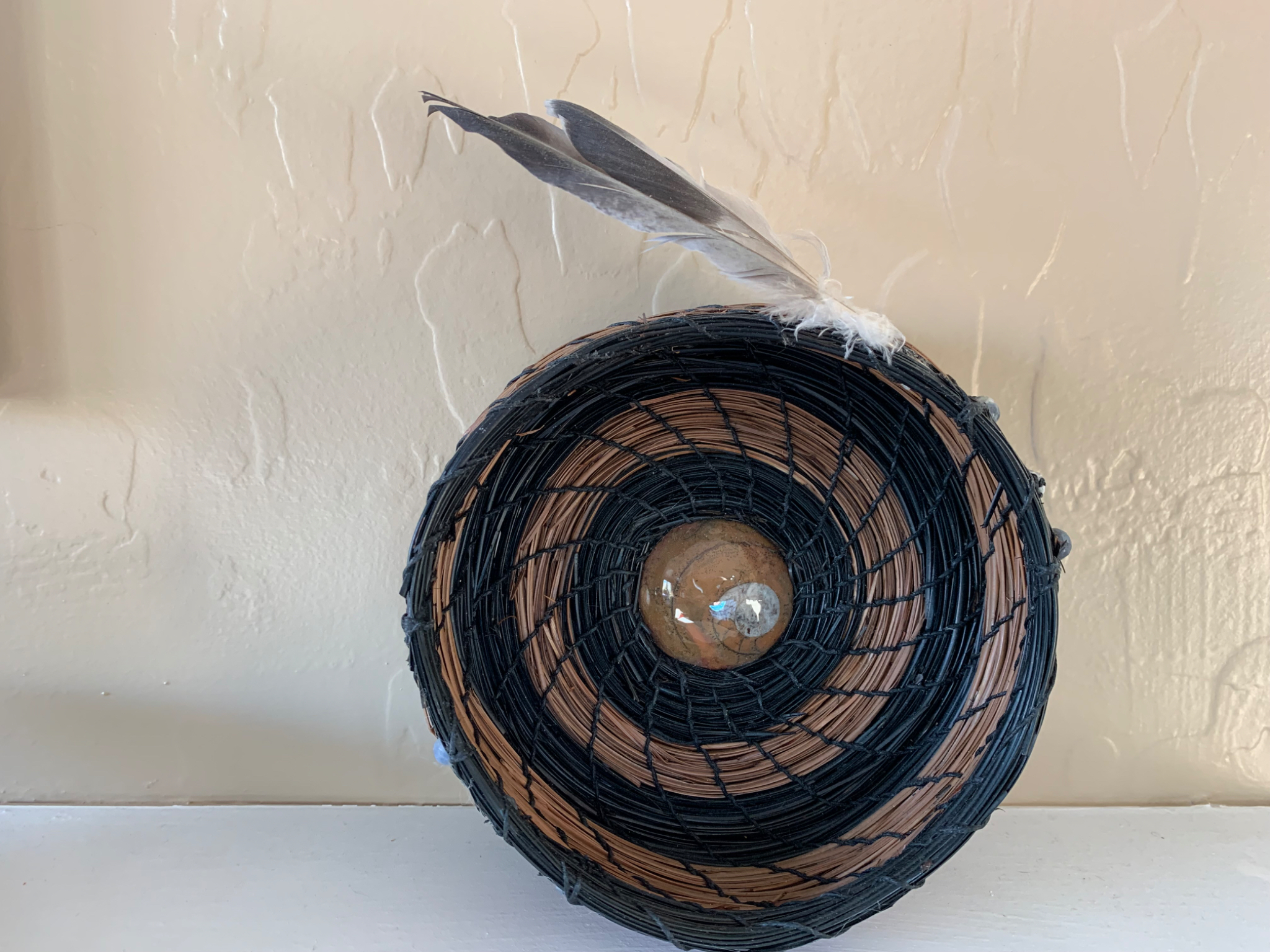 Black and natural needles